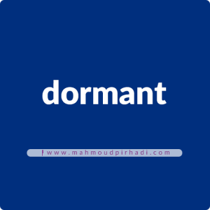 کلمه "dormant"
